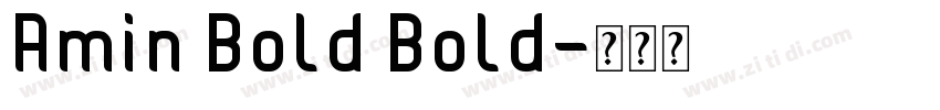 Amin Bold Bold字体转换
